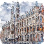Maal 50x50 cm Amsterdam - Fedkolor