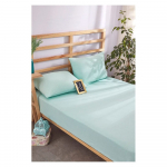 Helesinine Renforc&eacute; puuvillast voodilina ja padjap&uuml;&uuml;ride komplekt 180x200 cm &ndash; Mila Home