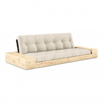 Hall-beež linane diivanvoodi 244 cm Base - Karup Design