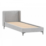 Hall polsterdatud &uuml;heinimesevoodi voodip&otilde;hjaga 90x200 cm Basti - Ropez