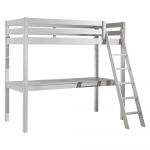 Valge t&otilde;stetud m&auml;nnipuidust lastevoodi 140x200 cm PINO - Vipack