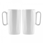 Valged kivikeraamikast tassid 2tk komplektis 330 ml Fuori - Vialli Design
