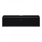 Must tuhkpuidu dekooriga telekakapp 89x22 cm Mistral - Hammel Furniture