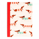 M&auml;rkmik 60 lehek&uuml;lge A6 formaadis Sausage Dog - Rex London