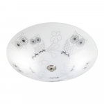 Valge laevalgusti klaasist varjuga &oslash; 39 cm Ugglarp &ndash; Marksl&ouml;jd