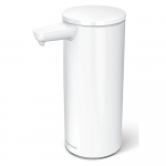 Valge kontaktivaba metallist seebidosaator 266 ml - simplehuman