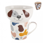Portselanist tasside ja kausside komplekt 2 tk 350 ml - Orion