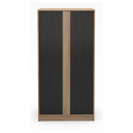 Must tammespoonist riidekapp 90x180x53 cm Dennis - Marckeric