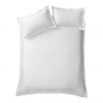 Valge puuvillane voodipesu 200x200 cm Lottie Floral Embroidery - Bianca