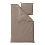 Taupe damastist pikendatud voodipesu &uuml;heinimesevoodile 140x220 cm Tiles - S&ouml;dahl