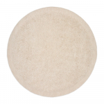 Kreem k&auml;sitsi kootud villane &uuml;mmargune vaip &oslash; 200 cm Marely - Kave Home