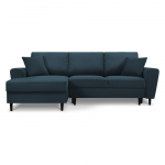 Tumesinine velvetist panipaigaga nurgadiivanvoodi (vasak nurk) Kyoto - Cosmopolitan Design