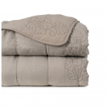 Taupe tepitud voodikate 180x260 cm - Ixia