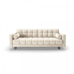 Kreem sametist panipaigaga diivanvoodi 222 cm Bali - Cosmopolitan Design