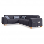 Tumehall (antratsiit) lahtik&auml;iv/panipaigaga nurgadiivan (vasak nurk/L-kujuline) Classy Sophie &ndash; Miuform