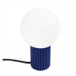 Tumesinine lauavalgusti klaasist varjuga (k&otilde;rgus 19 cm) Orbital - Sollux
