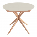 &Uuml;mmargune pikendatav s&ouml;&ouml;gilaud lisaplaadiga &oslash; 90 cm Jubi &ndash; Ragaba