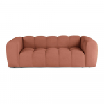 Terrakottapunane sametist diivan 225 cm Cube - Bonami Selection