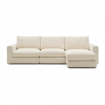 Beež &scaron;enillist nurgadiivan (parem nurk) Alea - Kave Home