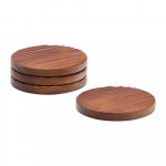 Puidust joogialused 4tk komplektis Rommu - Kave Home