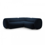 Sinine sametist nurgadiivan (parempoolne/L-kujuline) Kate - Micadoni