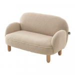 Beež bukleekangast laste diivan 89 cm Rocky - Vipack