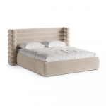 Beež polsterdatud kaheinimesevoodi koos panipaiga ja voodip&otilde;hjaga 160x200 cm Mount - Micadoni