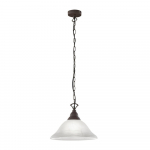 Tumehall metallist ripplamp klaasist varjuga, &oslash; 33,5 cm Country - Reality