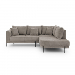 Hallikaspruun &scaron;enillist nurgadiivan (parempoolne/L-kujuline) Mauris - Ropez