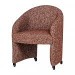 Terrakottapunane polsterdatud kontoritool Cordo - WOOOD