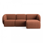 Terrakottapunane &scaron;enillist nurgadiivan (parem nurk) Lani - Makamii