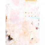 K&auml;sitsi maalitud maal l&otilde;uendil 88x118 cm Small Notes - Malerifabrikken