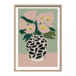 Tr&uuml;kitud pilt raamiga 50x70 cm Spotted Vase - Styler