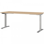 Reguleeritav t&ouml;&ouml;laud elektriliselt reguleeritava k&otilde;rguse ja tammepuust pealispinnaga 80x180 cm Jet - Germania