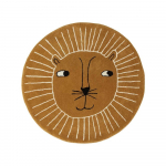 Pruun laste villasegu vaip &oslash;95 cm Lion - OYOY Mini