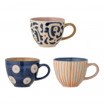Keraamilised kruusid latte jaoks (3 tk komplektis, 290 ml) Eviaya - Bloomingville