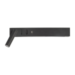 Matt must metallist LED-seinalamp painduva konstruktsiooniga/USB-pordiga Vida - Nova Luce