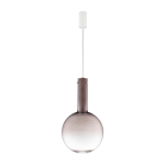 Pruunist klaasist h&auml;mardatav LED-rippvalgusti &oslash; 30 cm Nostos - Nova Luce