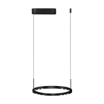 Matt must alumiiniumist LED-rippvalgusti, h&auml;mardatav, &oslash; 40 cm Lunette - Nova Luce