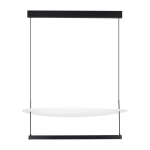 Valge/mattmust alumiiniumist h&auml;mardatav LED-rippvalgusti &oslash; 80 cm Diona - Nova Luce