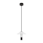 Matt must alumiiniumist LED-rippvalgusti akr&uuml;&uuml;lklaasist varjuga, &oslash; 22 cm Anafi - Nova Luce