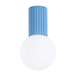 Helesinine opaalklaasist laelamp, &oslash; 12 cm Orbital - Sollux