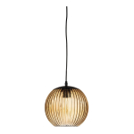 Pruunist klaasist LED-ripplamp &oslash; 23 cm Sybia - Bloomingville