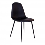 2 musta toolist koosnev komplekt, mustade jalgadega Stockholm - House Nordic