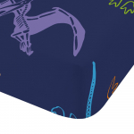 Sinine laste voodilina &uuml;heinimesevoodile 90x190 cm Prehistoric Dinosaurs - Catherine Lansfield