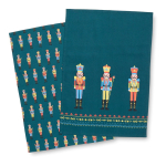 Puuvillased j&otilde;ulumotiiviga k&ouml;&ouml;gir&auml;tikud 4tk komplektis 50x70 cm Nutcracker - Catherine Lansfield