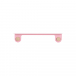 Tammepuidust roosast terasest seinariiul 2 konksuga , pikkus 70 cm Hook - Gazzda