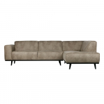 Hall kunstnahast nurgadiivan , paremas nurgas Statement - WOOOD