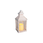 Valge LED patareitoitel latern, 20 cm &ndash; Dakls