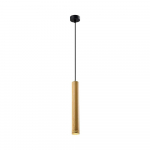 Must rippvalgusti puidust lambivarjuga &oslash; 7 cm Tubo &ndash; Candellux Lighting